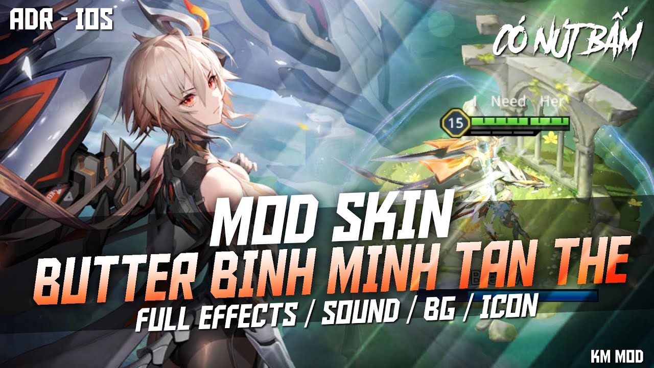 Mod Skin Butterfly Bình Minh Tận Thế Có Biến Về - Nút Bấm Không Lỗi Mạng | KM Mod Aov