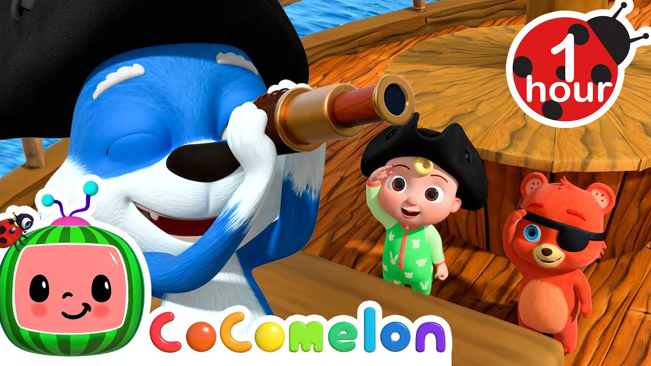 JJ and Friends Sail the Seven Seas 🌊 | CoComelon Nursery Rhymes & Kids | CoComelon Animal Time