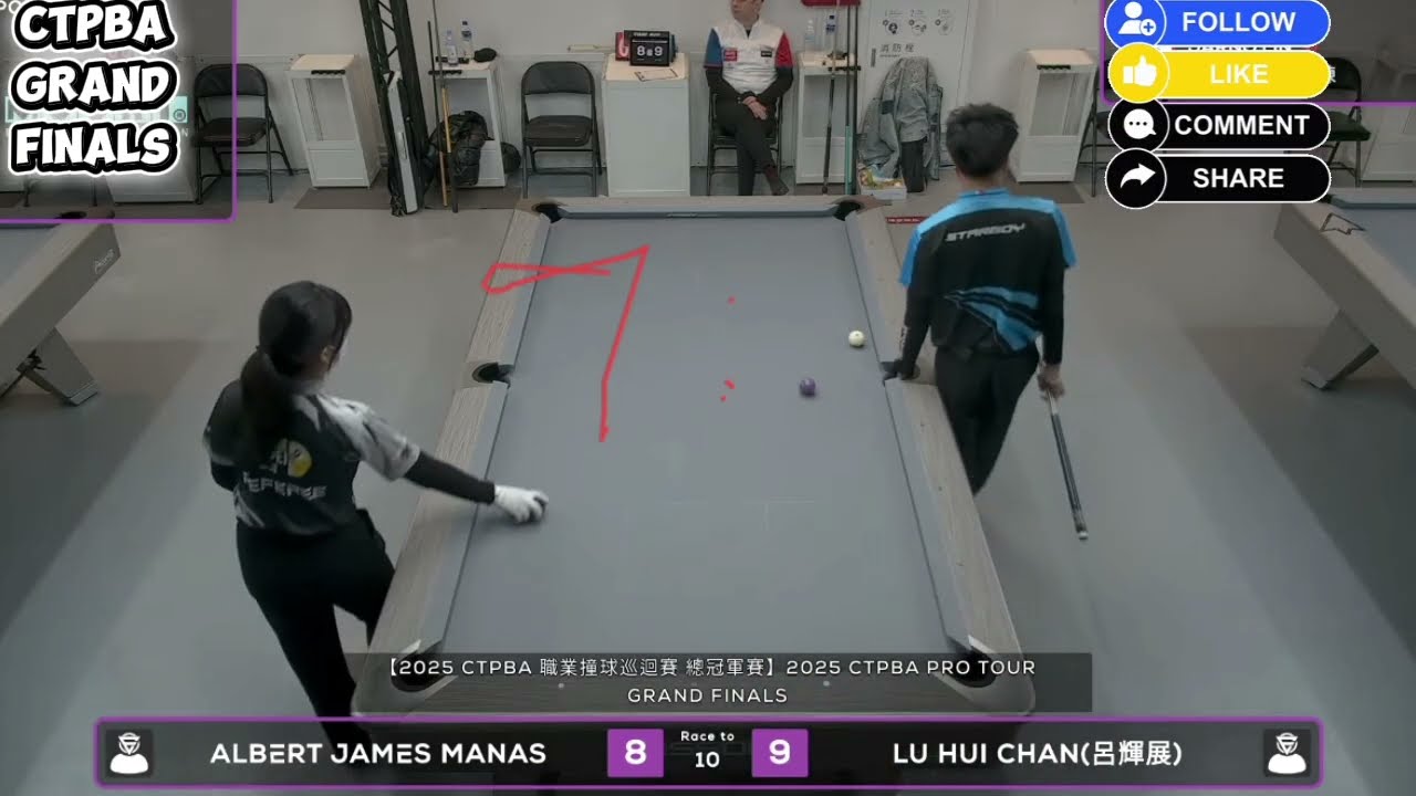 Hill-hill Quarter Finals! AJ Manas 🇵🇭 V'S 🇹🇼 Lu Hui Chan // Ctpba Pro Tour Grand Finals 
