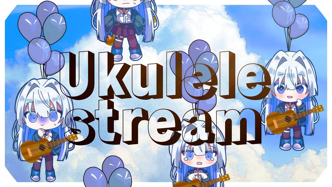 Practicing ukulele! -Japanese Vtuber-
