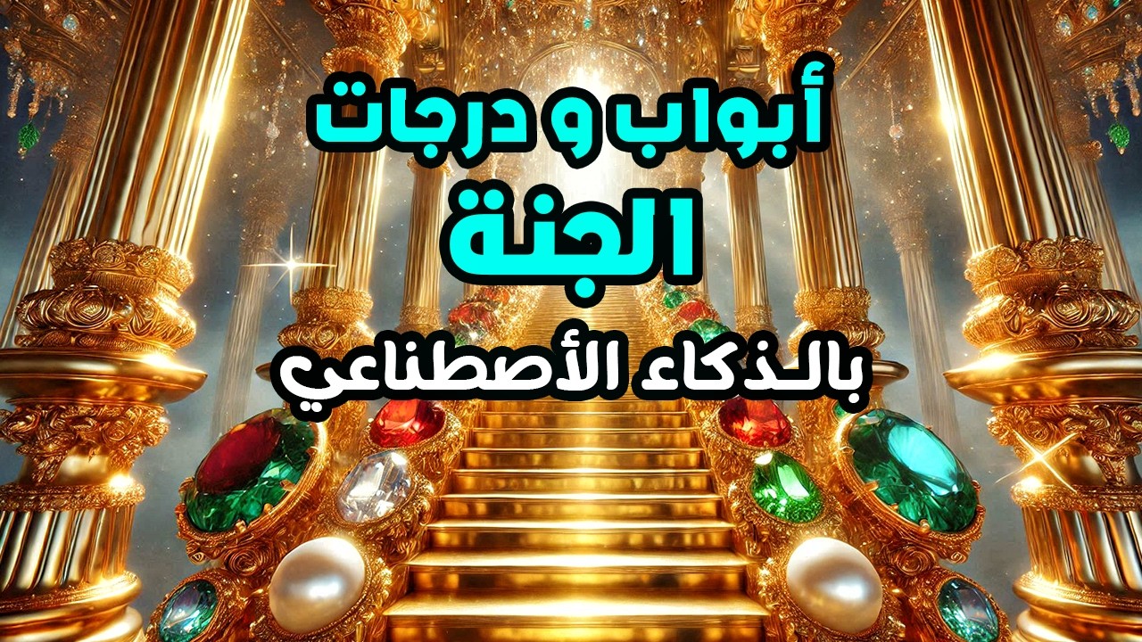 ابواب الجنة ودرجاتها بالذكاء الاصطناعي - كما وصفها الاسلام من القرآن و السنة