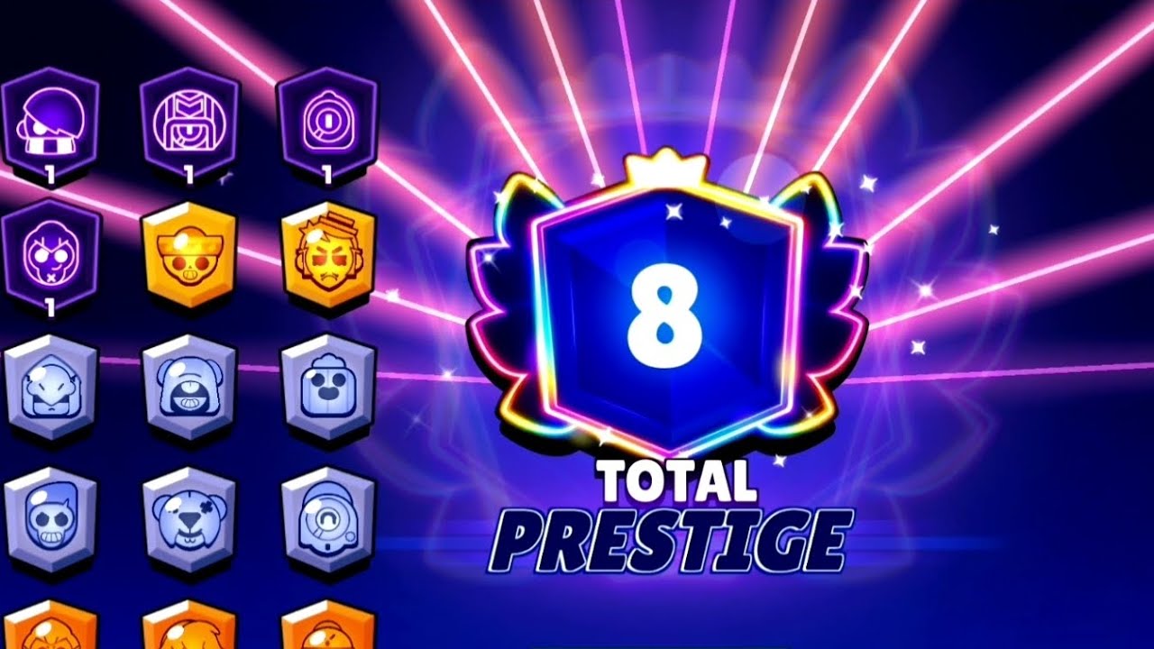 Brawl Stars - Total PRESTIGE 8 with Shelly 