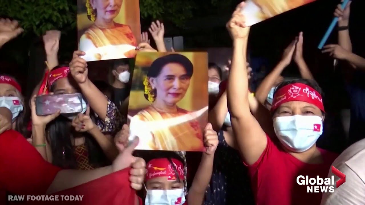 Myanmar Election 2020: Aung San Suu Kyi supporters celebrate as ruling party expected to win