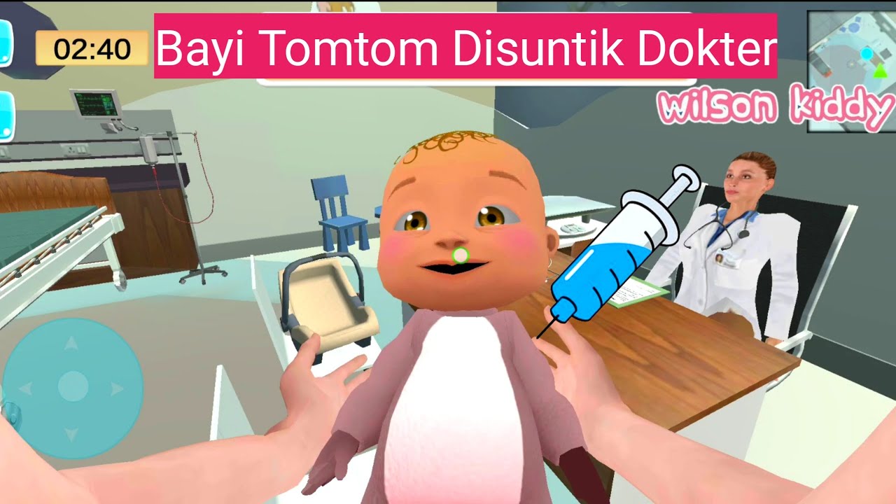 B4yi Sultan Tomtom Takut Disuntik | Game Wilson Kiddy