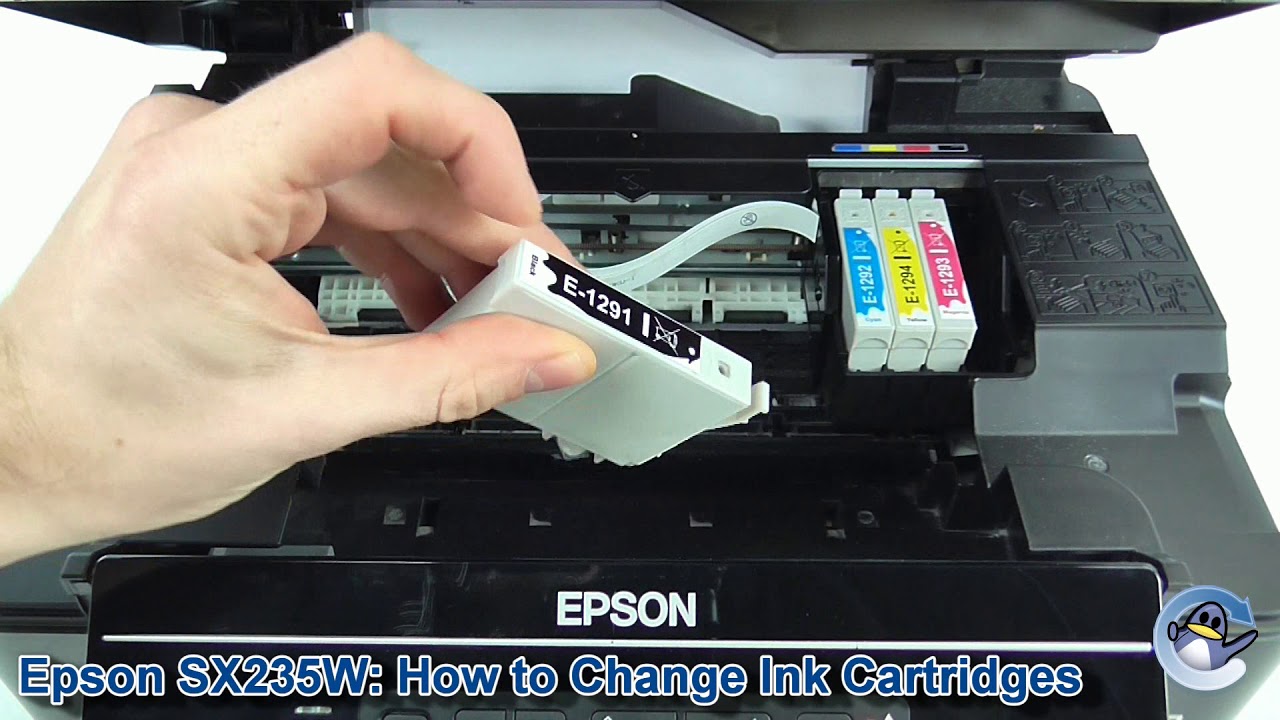 Epson SX235W: как заменить чернильные картриджи