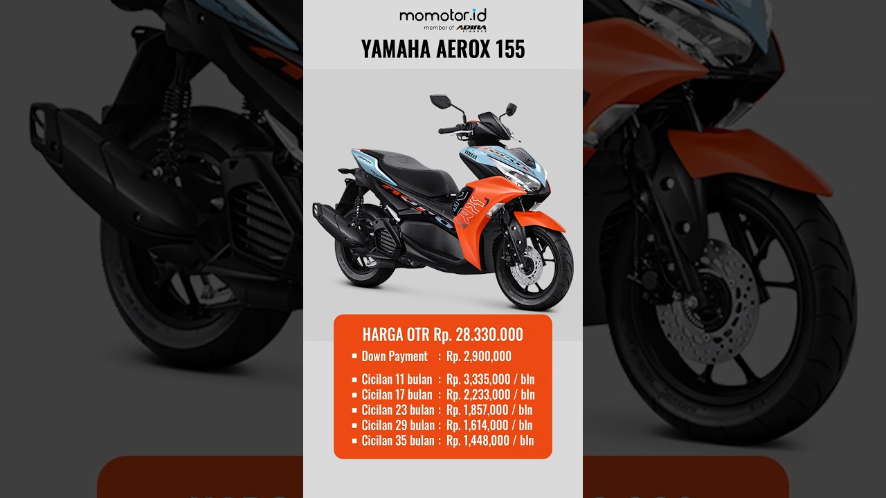 Harga Yamaha Aerox 155 tahun 2025 Orange | Update Harga Yamaha Aerox 2025