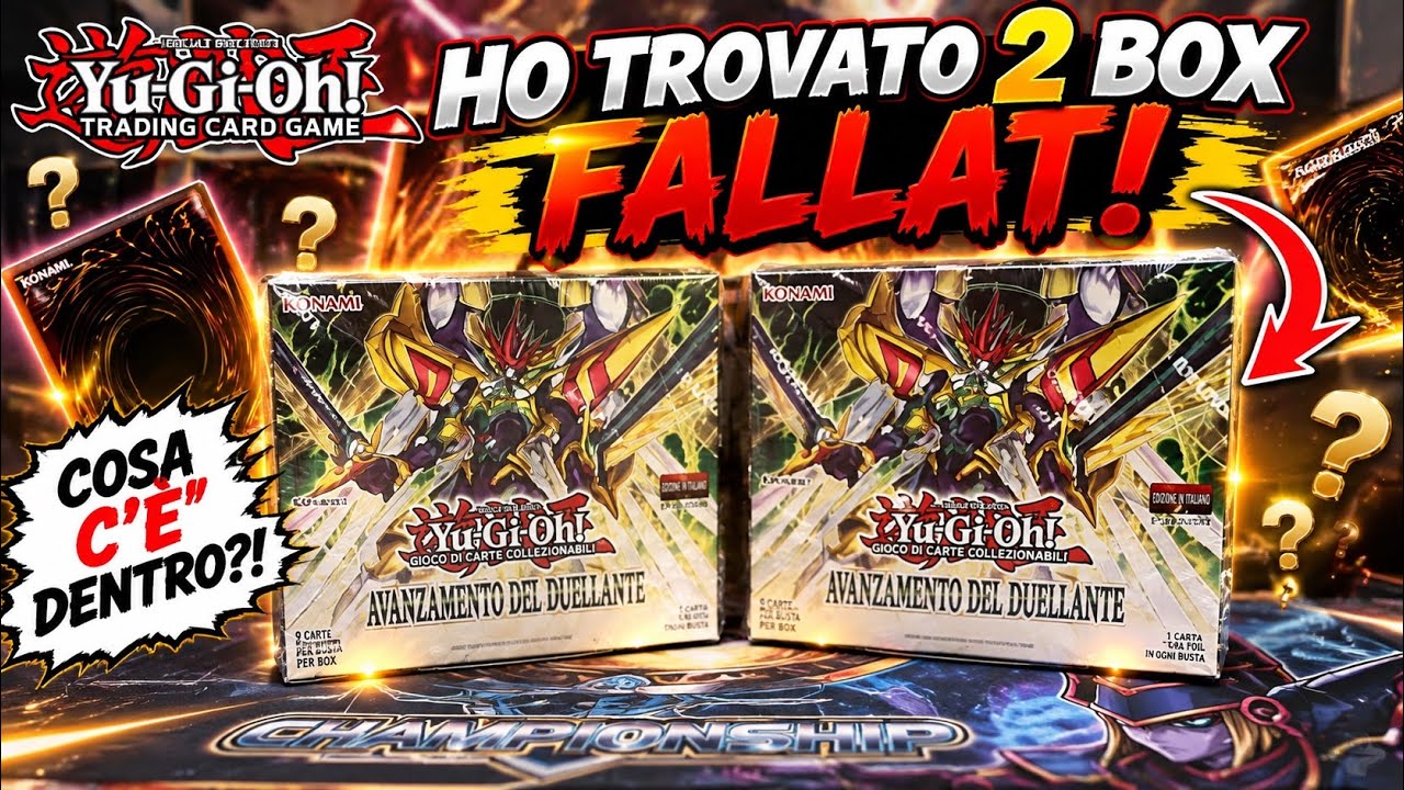 YUGIOH! HO TROVATO ALTRI 2 BOX FALLATI DI AVANZAMENTO DEL DUELLANTE! 