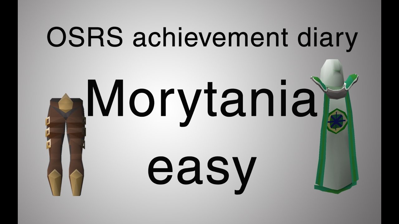 [OSRS] Простое руководство по ведению дневника Моритании