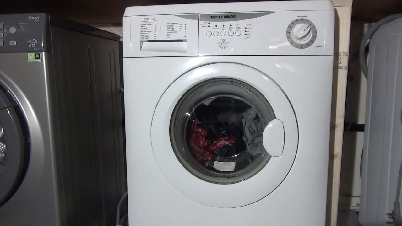 Tricity Bendix AW1001 : white cotton eco 60'c (Standard cotton 60'c)