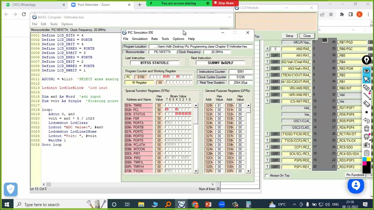 Digital Voltmeter Using Pic Microcontroller | Digital Voltmeter | Electronics Tek