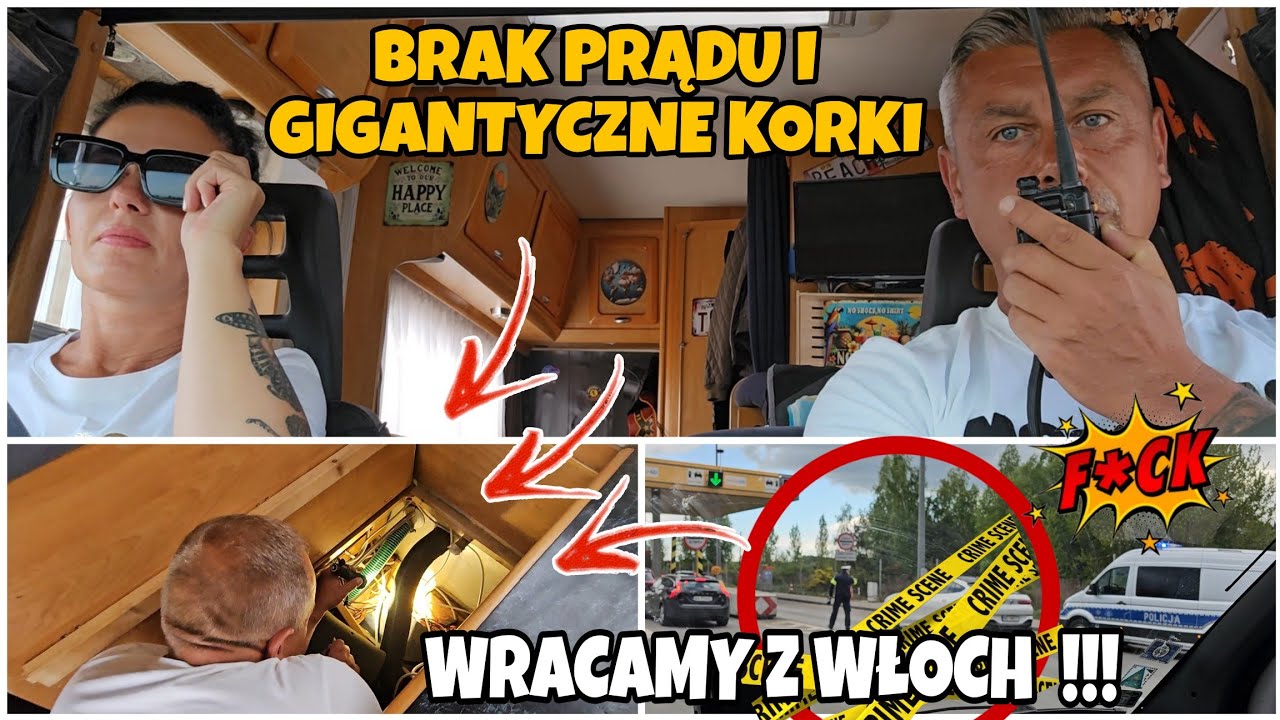 AWARIA I KORKI !!! CIĘŻKI POWRÓT Z WŁOSKIEJ MAJÓWKI !!!