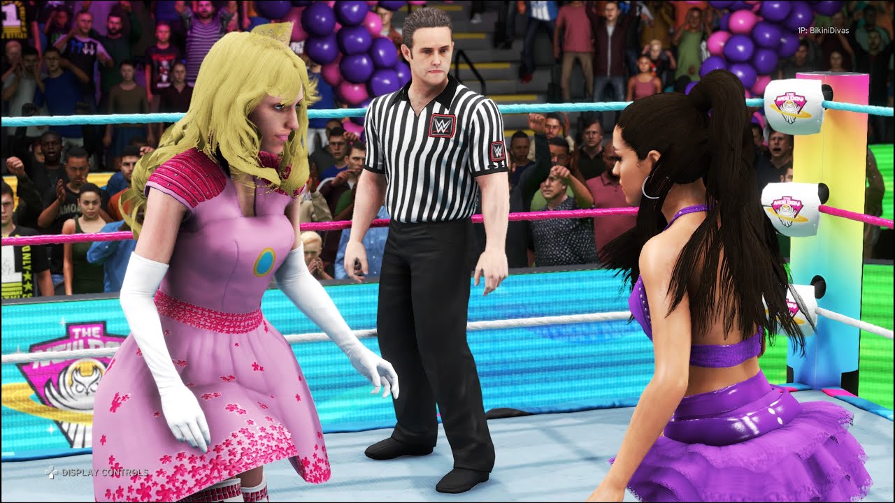Ariana Grande vs. Princess Peach - WWE 2K22 - Full Match 💖💜