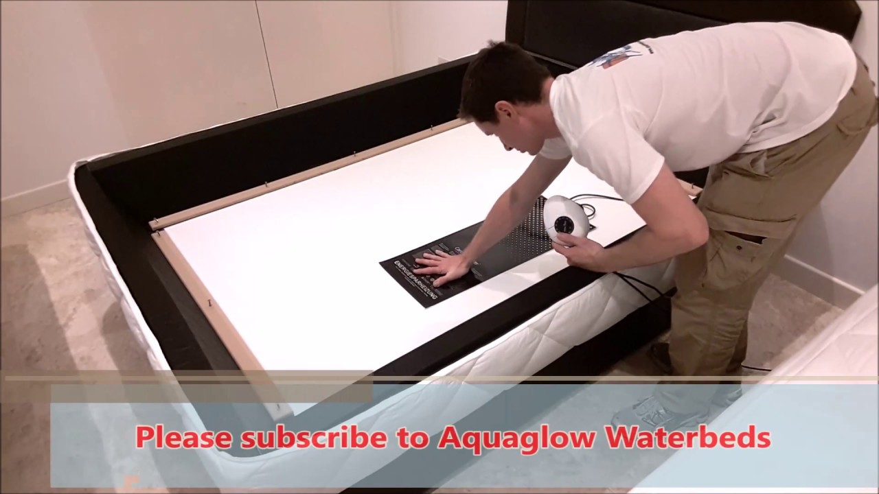 Waterbed heater installation.