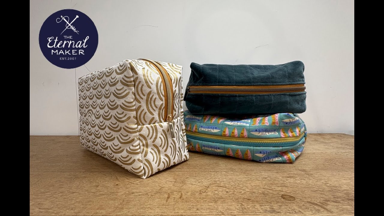 Lined Boxy Pouch Tutorial - with no bound seams!