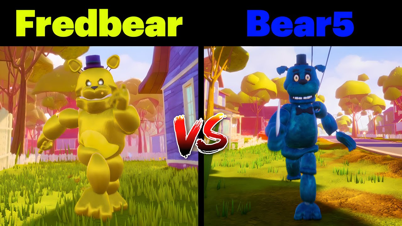 Hello Neighbor: Fredbear vs Bear5 &ndash; Full Comparison