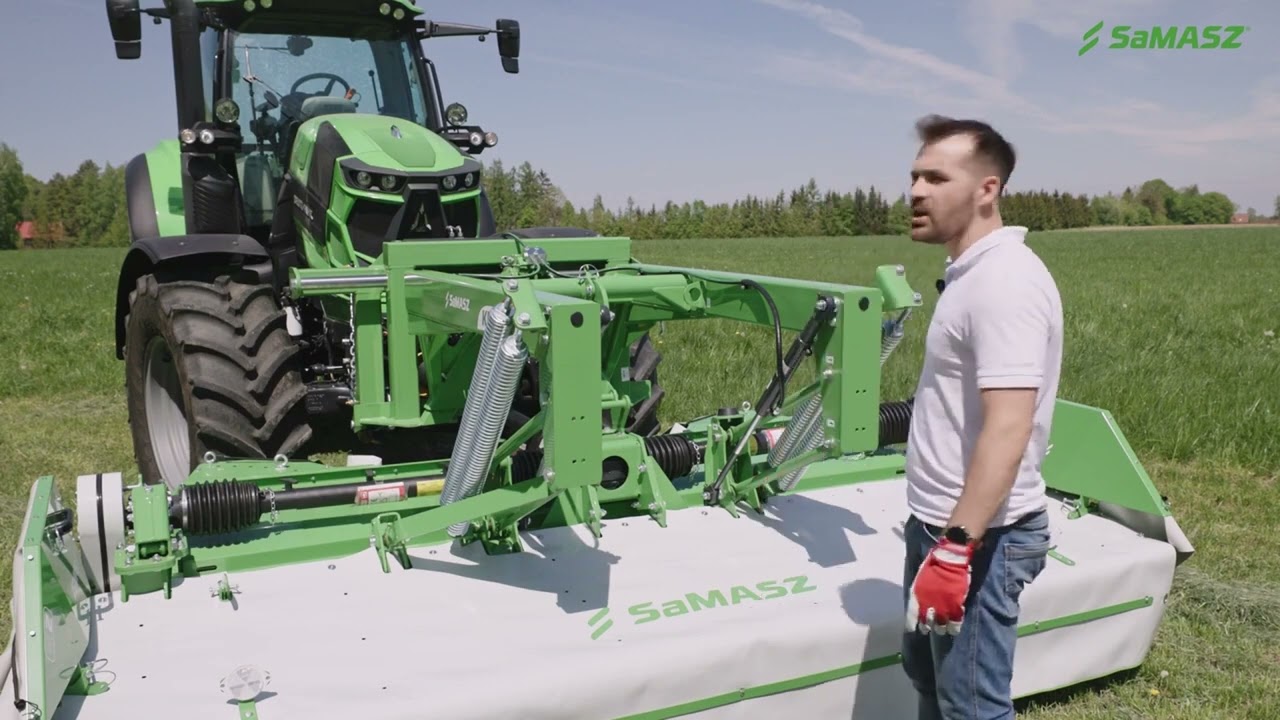Как настроить фронтальную дисковую косилку SaMASZ KDF 341 S?