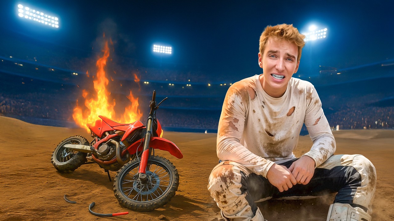 I Crashed My $1 MILLION DIRT BIKE!! *dangerous*