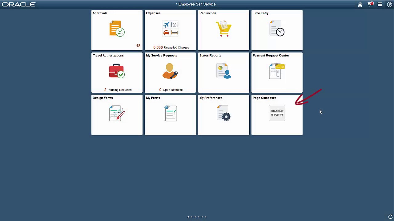 PeopleSoft Page Composer for Approvals