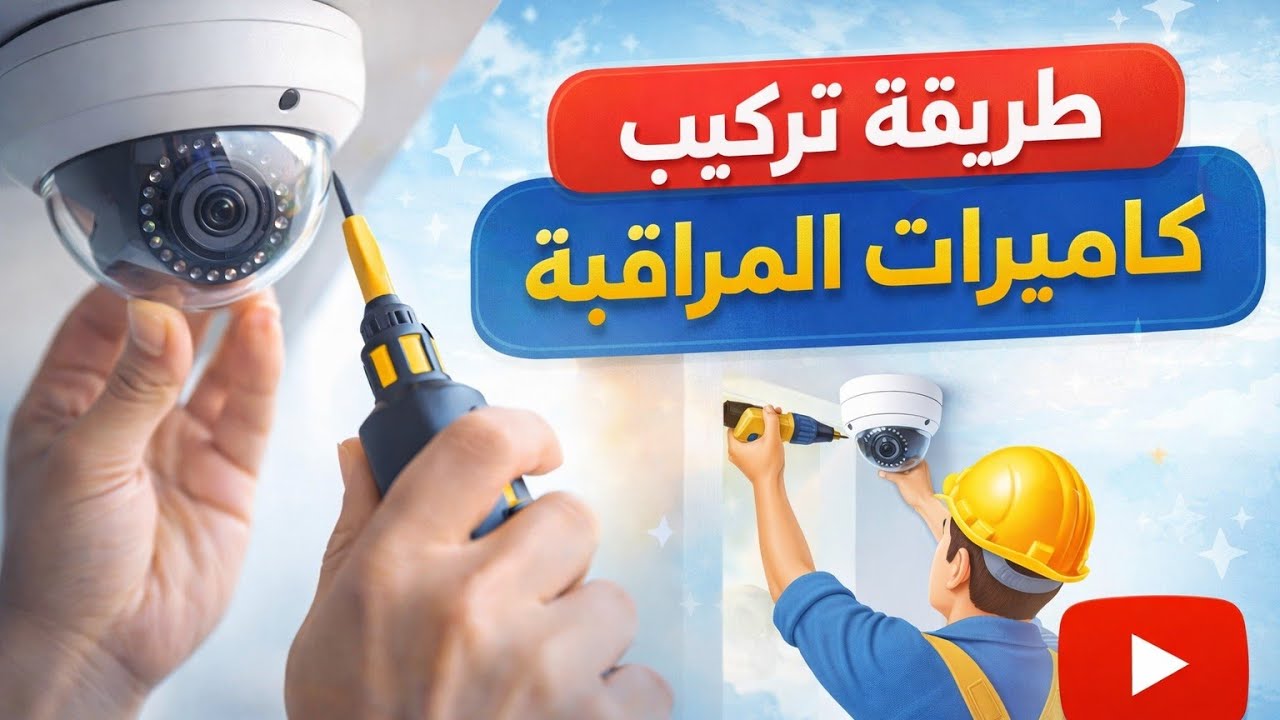 تعلم  تركيب كاميرات مراقبة في 30دقيقه|فنى صيانة كاميرات مراقبة