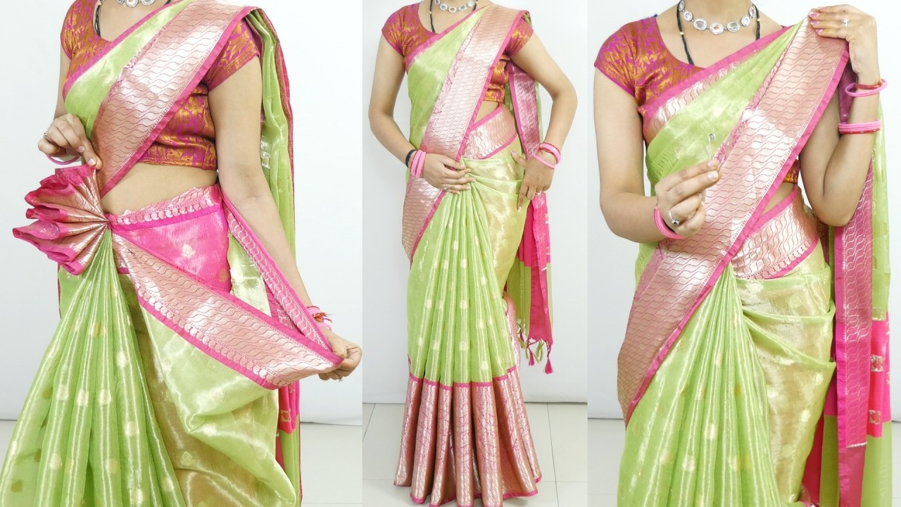 Saree draping tutorial in very easy steps for beginners | new saree draping step by step | sari wear