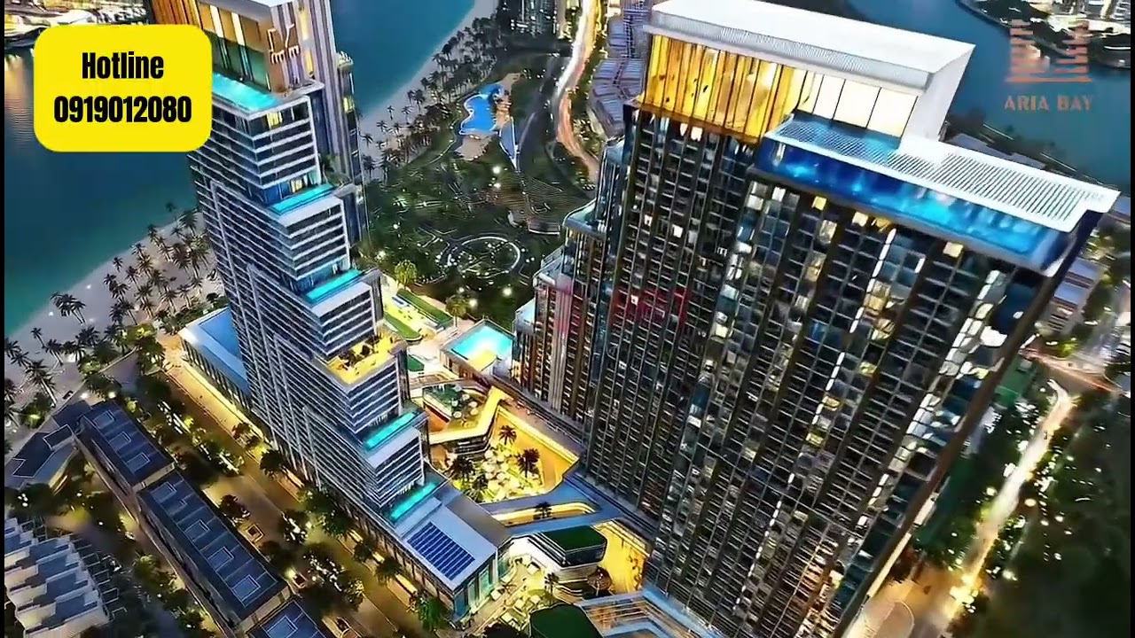 Aria Bay hai to&agrave; th&aacute;p cao tầng đẹp nhất Vịnh Hạ Long