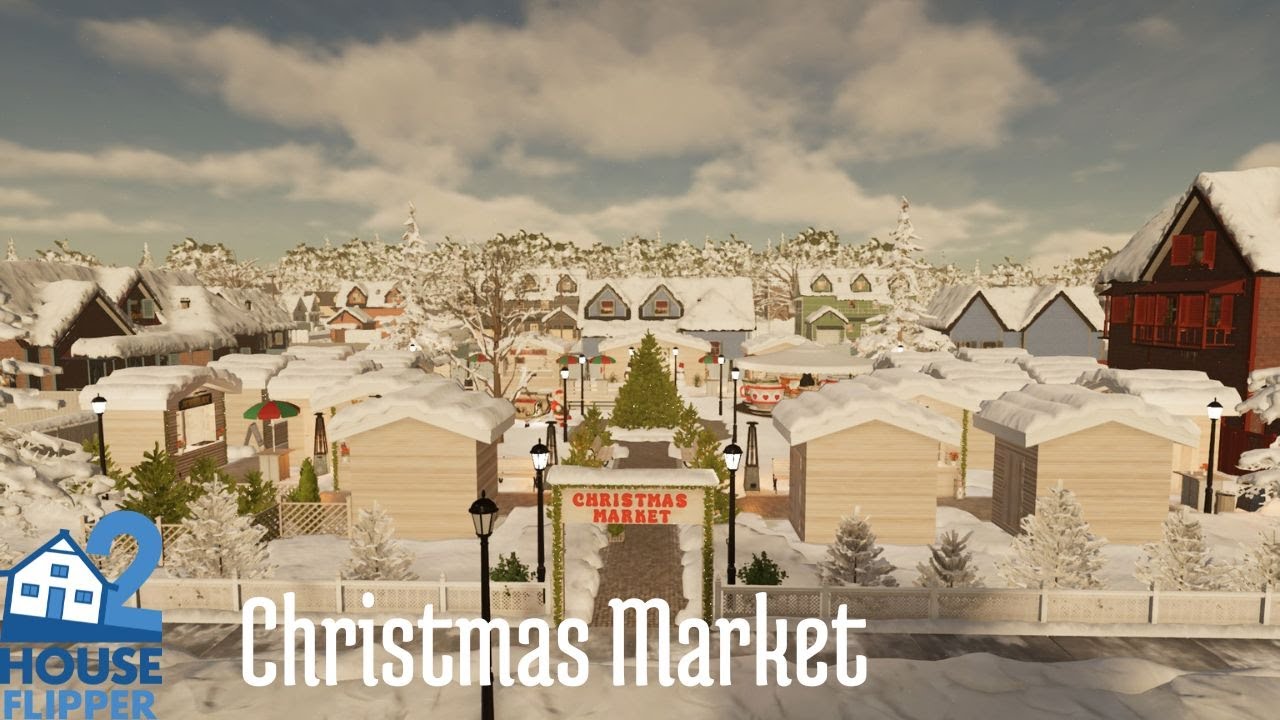 HOUSE FLIPPER 2 / Christmas market / Speed build / Sandbox mode