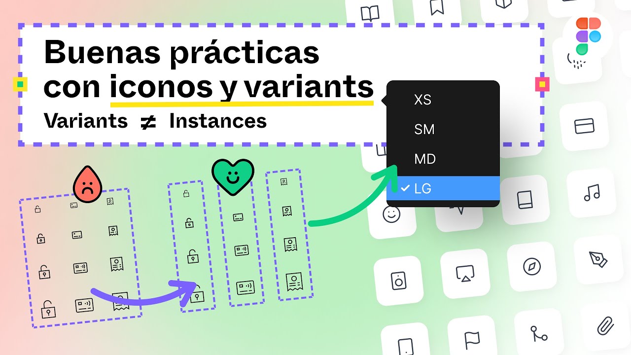 Buenas prácticas con iconos y variants en Figma