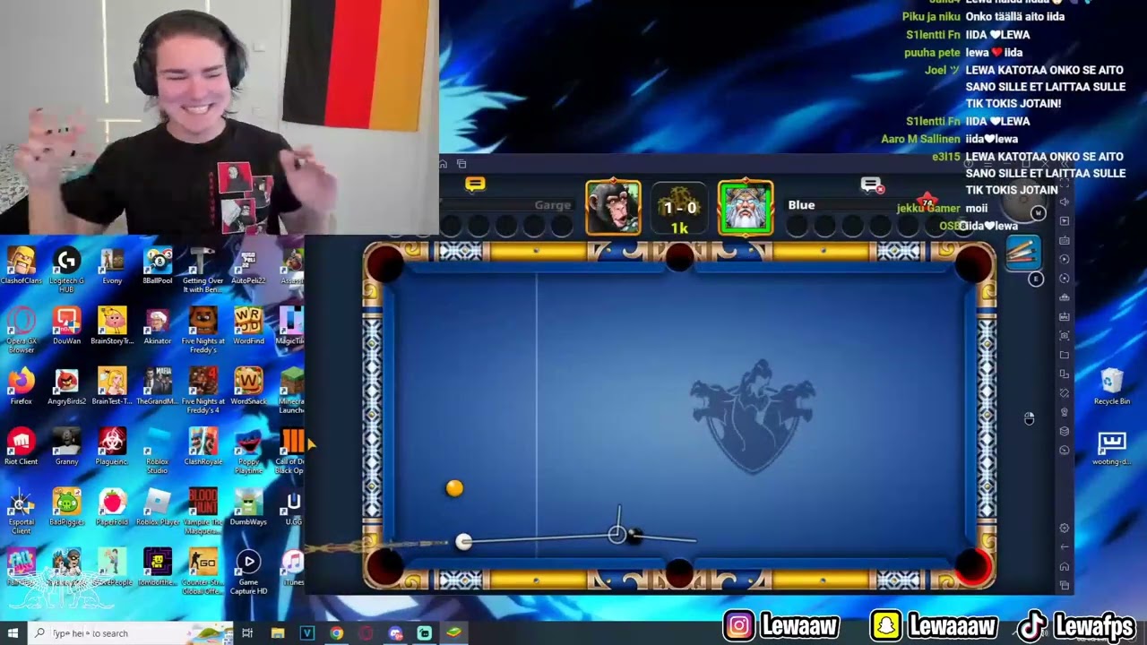 Lewan ja Gargen 8Ball Maailmanmestaruus 1v1