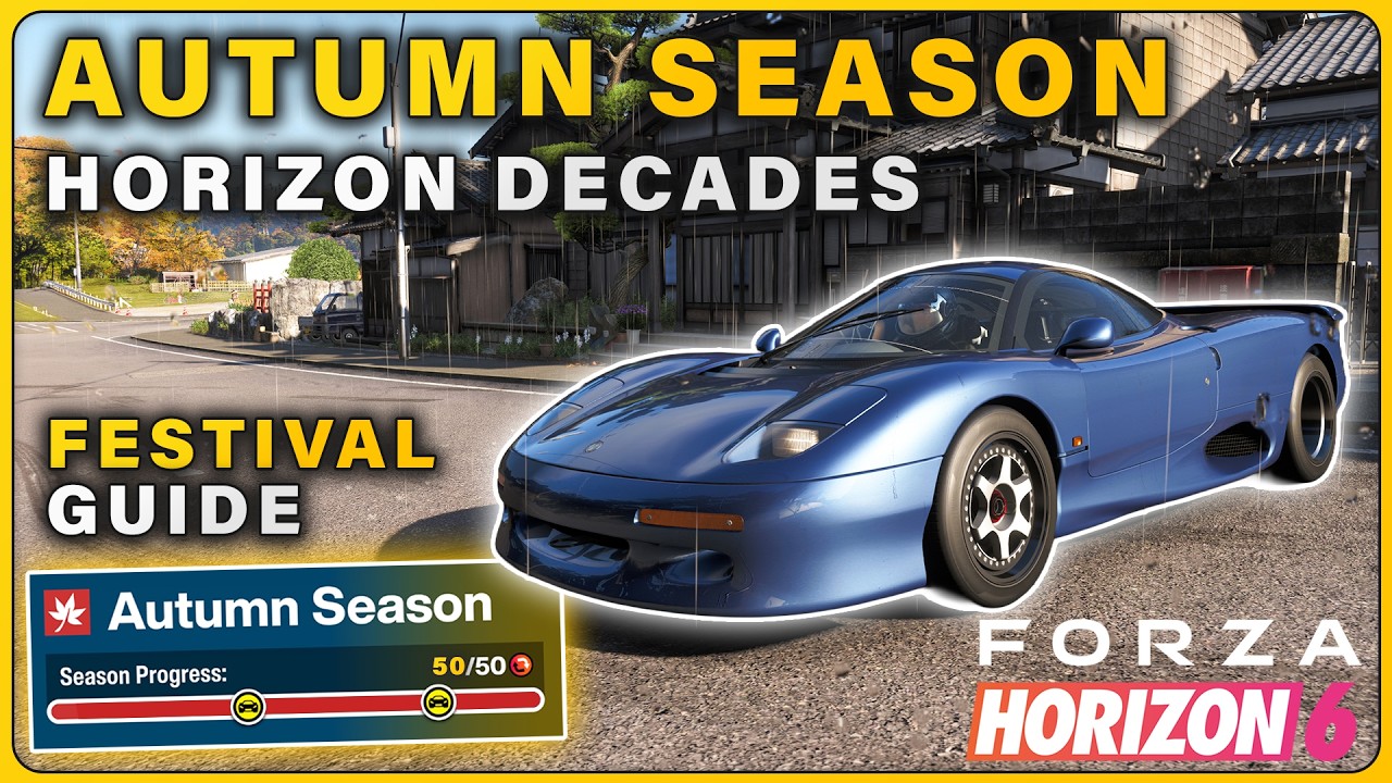 How to Complete AUTUMN Season Challenges | Horizon Decades Festival Playlist ► Forza Horizon 6