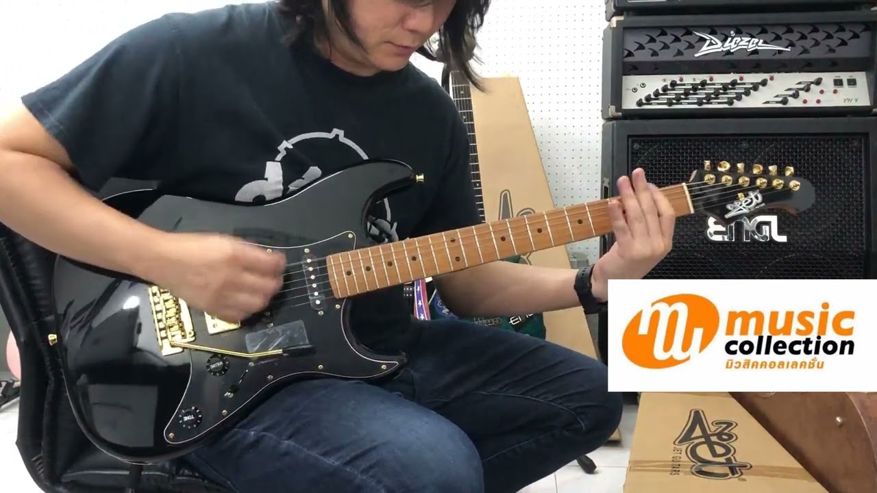 อ.โอ๋ รีวิวกีตาร์ไฟฟ้า JET JS-400 BK G HSS BLACK GOLD Electric Guitar