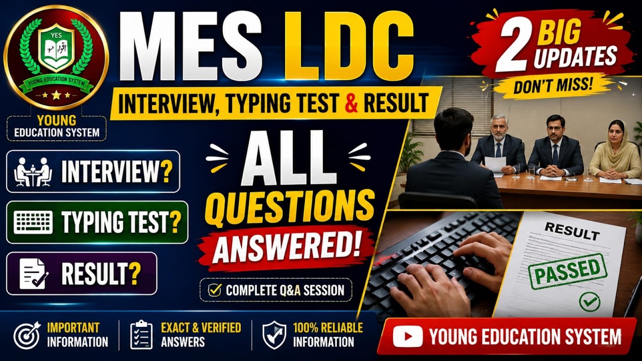 MES LDC Interview Typing, Test & Result | All Questions Answered | 2 Big Updates in 2026 | YES