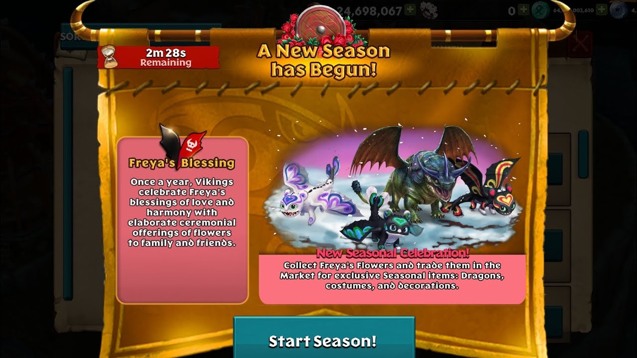 Rise of Berk | Hidden World Season & Thawfest Update – New Dragons, Night Lights Costumes.