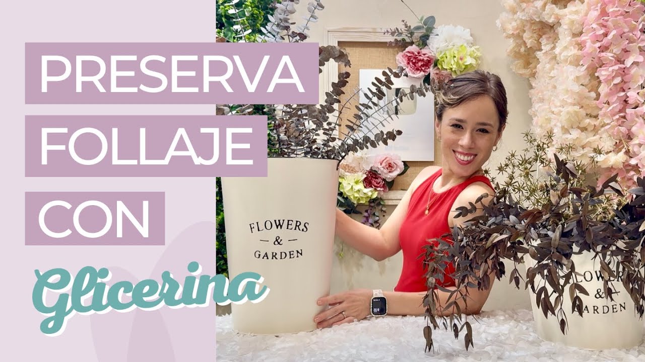 PRESERVA FOLLAJE NATURAL CON GLICERINA 🌿 GUIA PASO A PASO 🍂 ¡DURA AÑOS!