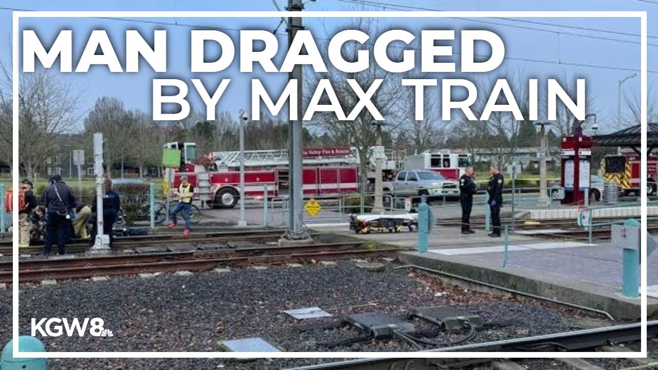 Man dragged by MAX train after catching coat in closing train doors, TriMet says