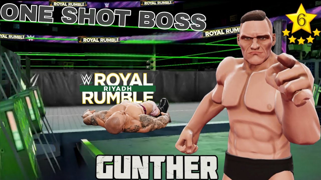 New 6 Star Career Killer Gunther One Shot Boss WWE Mayhem
