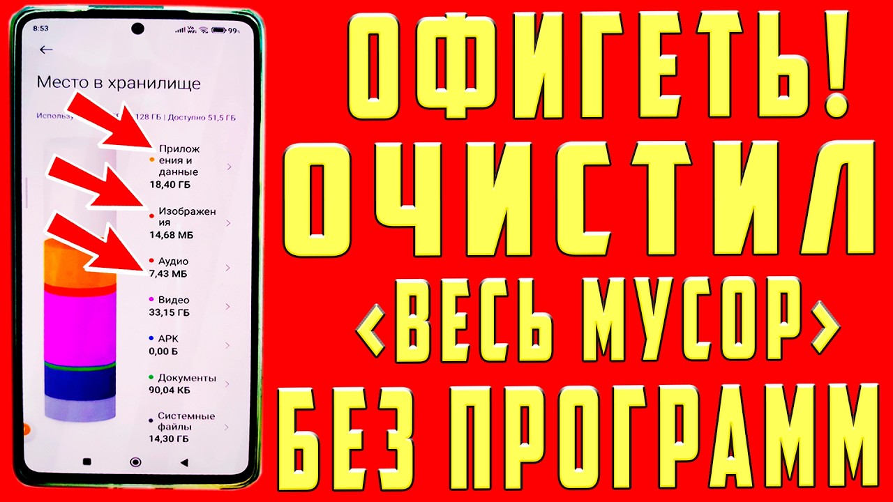 Как Очистить Память на Андроиде?👉 ОЧИСТКА СКРЫТОГО МУСОРА и Ненужных папок и файлов Телефона Android