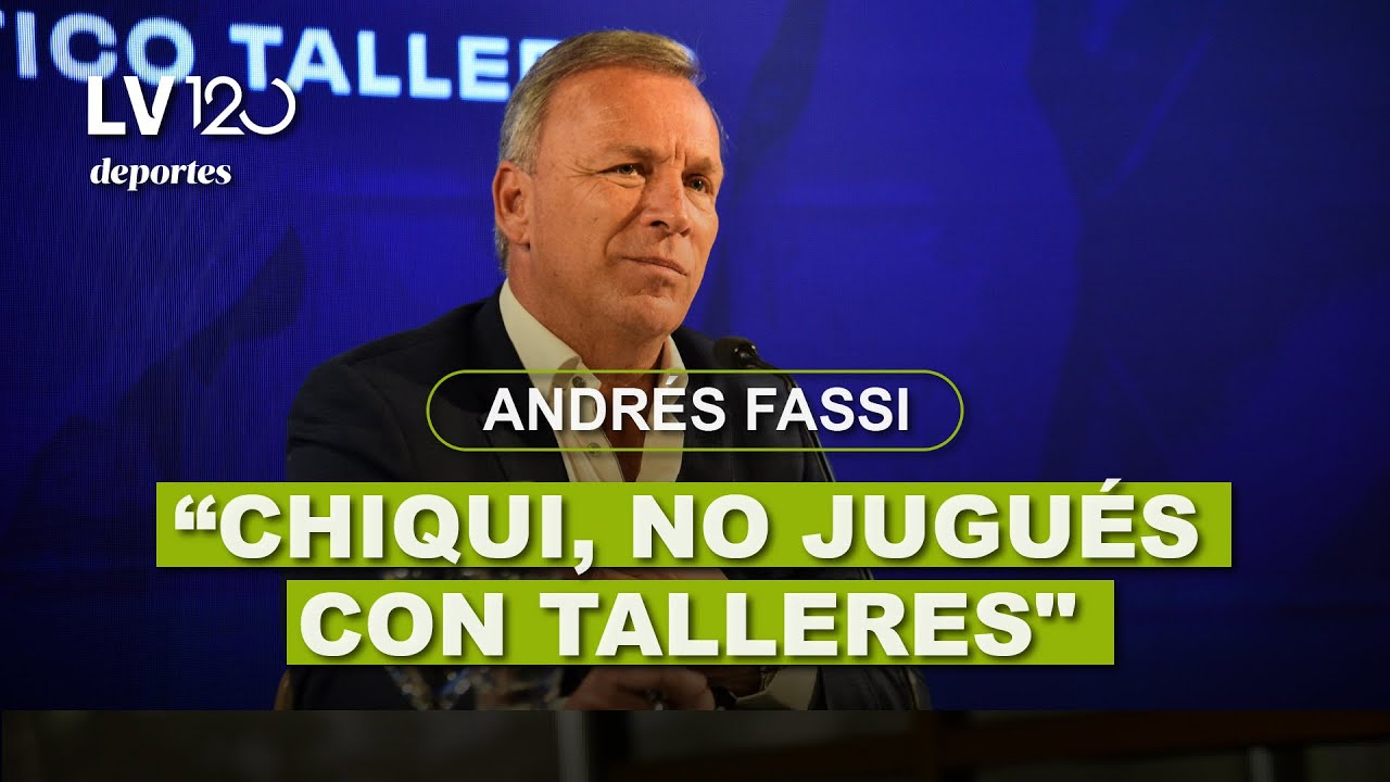 Andrés Fassi le apuntó al Chiqui Tapia: "No jugués con Talleres" I Conferencia de Prensa