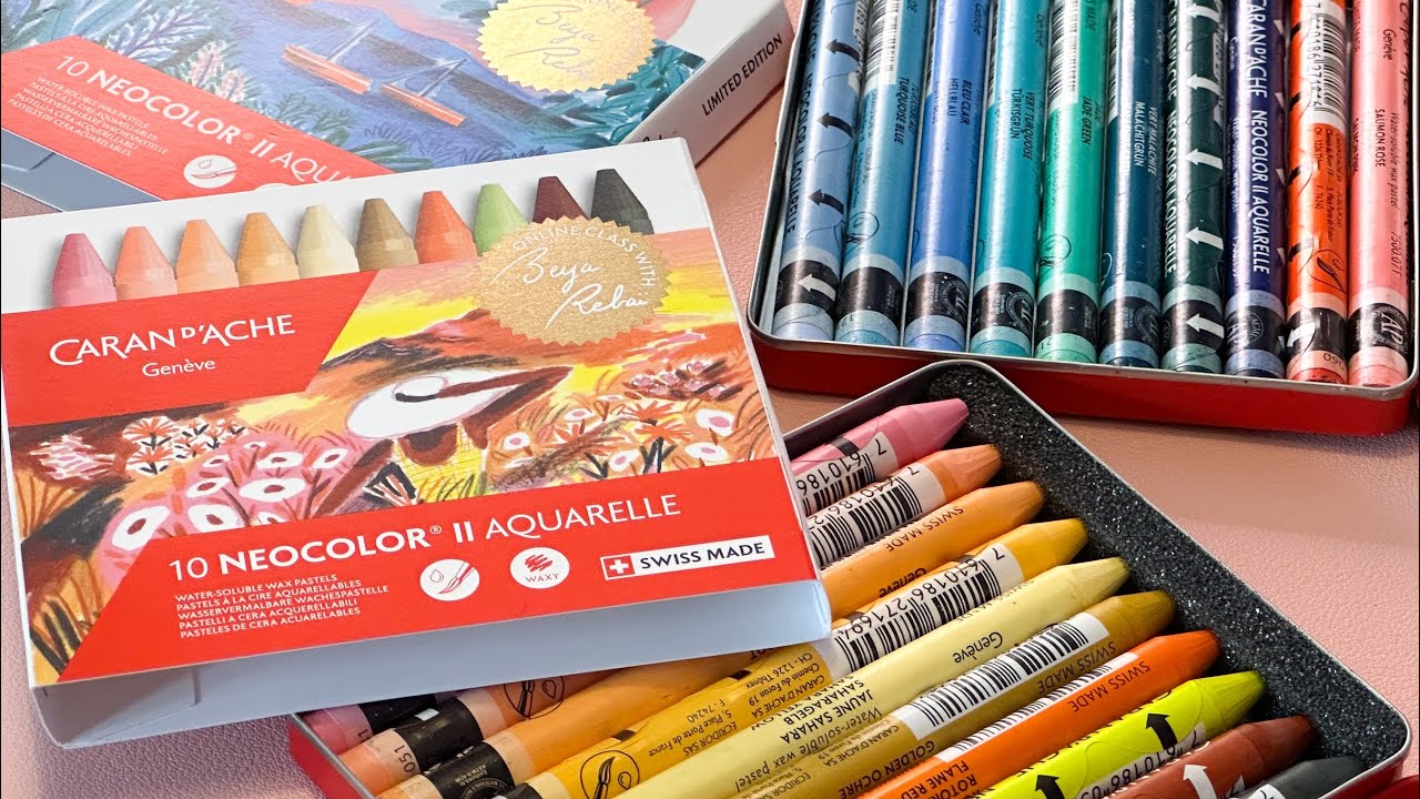Caran d'ache Neocolor Beya Rebai // элитная восковая пастель