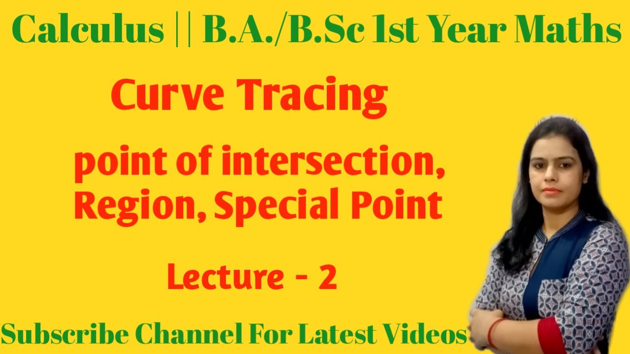 Curve Tracing in Cartesian Form ||How To find Point of Intersection, Region&Special Points #CALCULUS