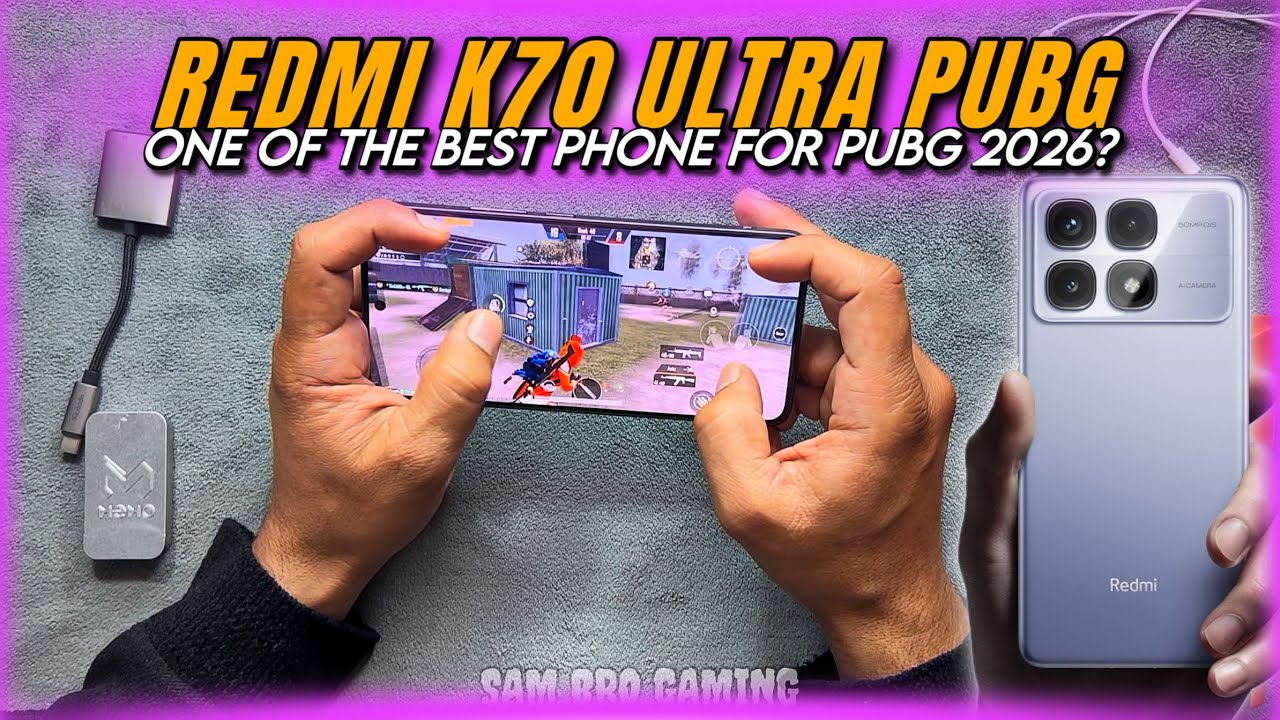 Redmi k70 Ultra PUBG Test | Price | Graphics | 120fps | Battery | Gyro | Electro Sam