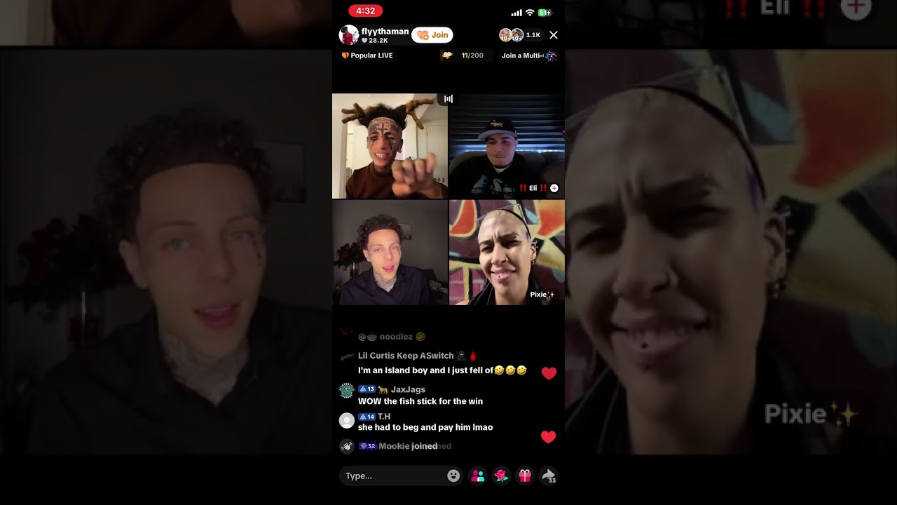 Flyysoulja  Jwavy  Eli  Pixie  pt.2 / 01-18-26 / TikTok