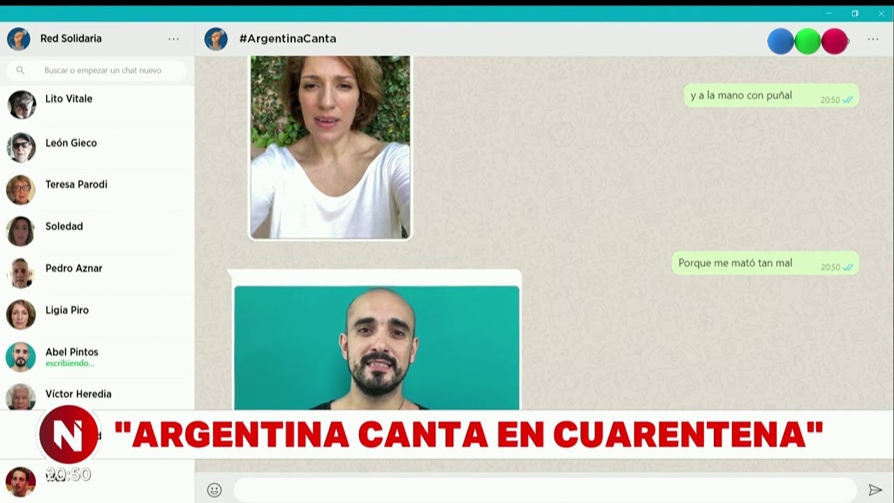 Argentina canta en cuarentena - #CoronavirusEnArgentina