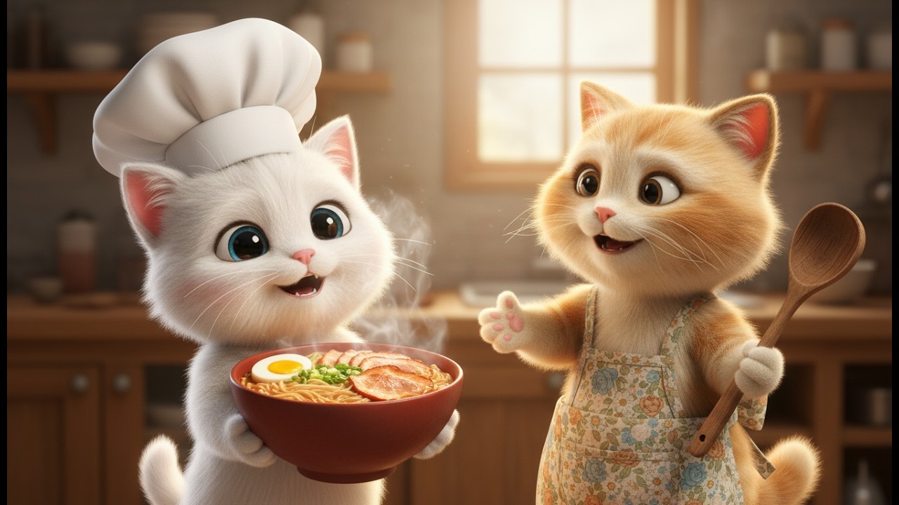 Mama Cat and the Noodle Bowl of Family Connection