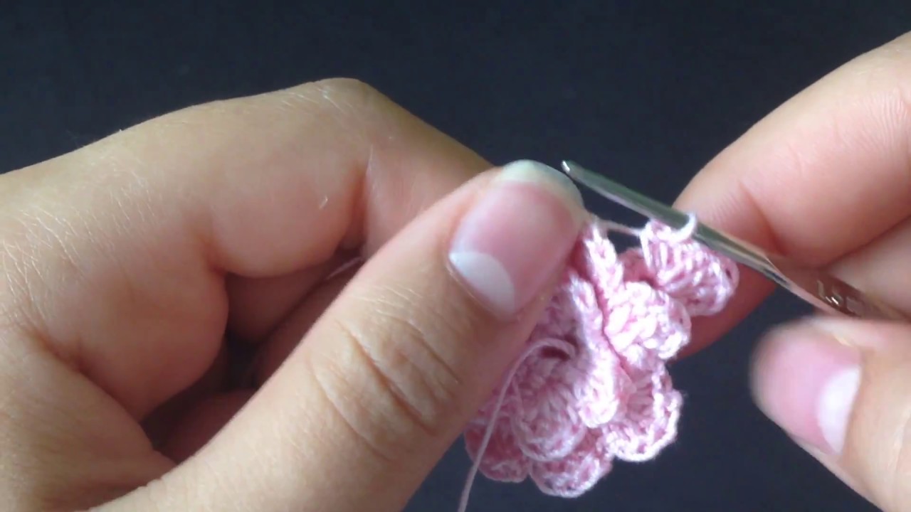Crochet Flower- كروشيه وردة