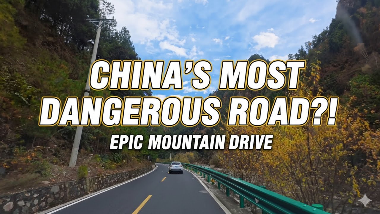 [4K 60FPS] A Scenic Drive in China | Temples, Mountain Passes & Snow Peaks
