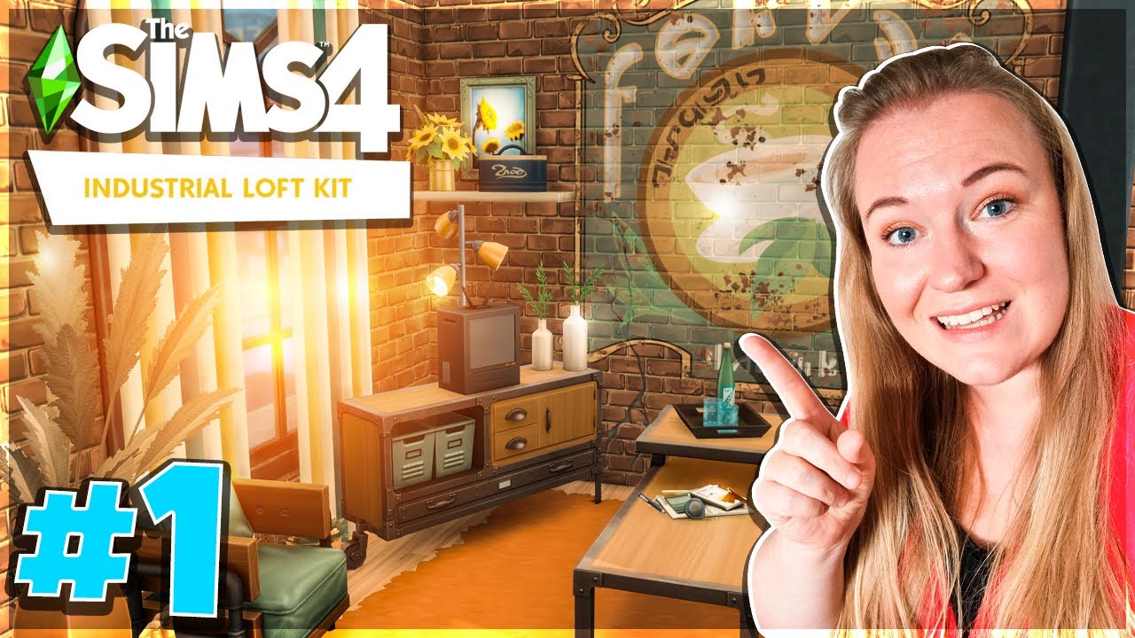 BYGGER EN LEJLIGHED MED DET NYE INDUSTRIAL LOFT KIT! | Sims 4 dansk
