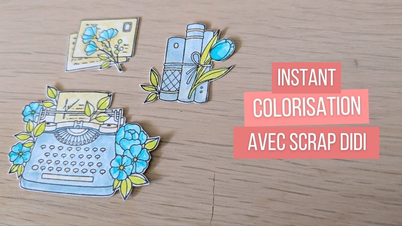 Instant COLORISATION de tamponnages avec @scrapdidi #scrapbooking #colorisation #distressoxide