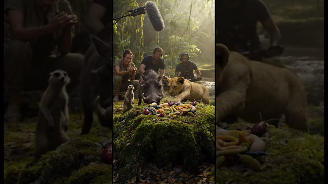 Simba lion king behind the scenes #lionking #simba#omg#viral