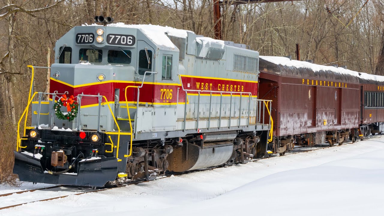 [4K] Merry Christmas! Santa's Express on the West Chester Railroad