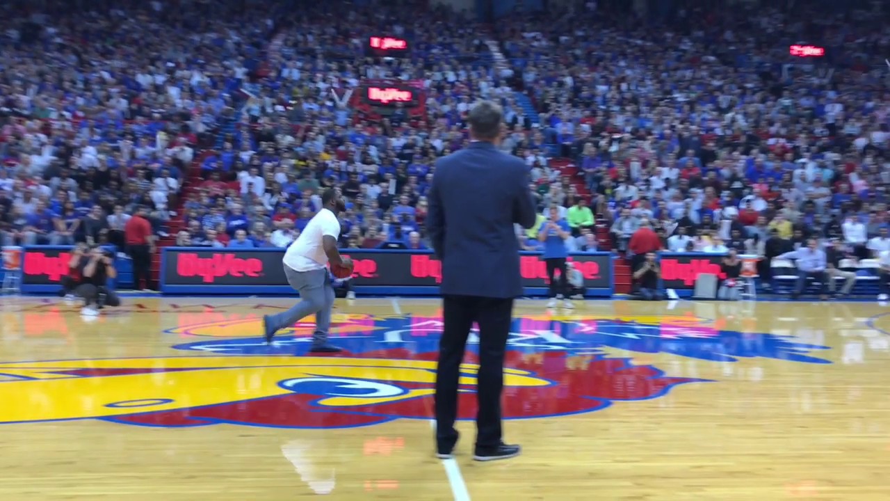 Sherron Collins' half court shot at Late Night wins money for students